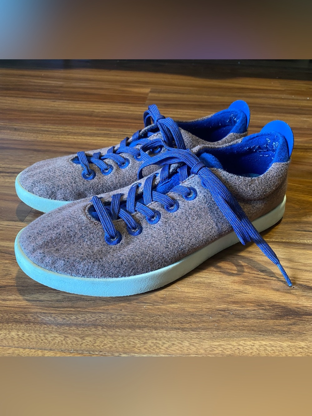 ALLBIRDS WOOL PIPER HAZY COCOA SHOES LACE UP SNEAKER BROWN